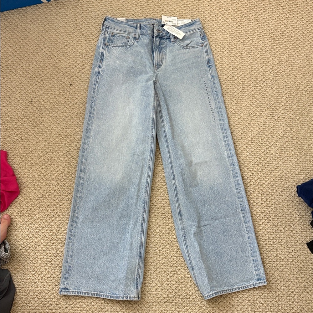 American Eagle Light Blue Baggy Jeans